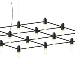 Lampadario Geometrico Quadrante Medio Nero #2