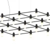 Lampadario Geometrico Quadrante Grande Nero #2