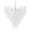 Lampadario Ghiaccio in Vetro di Murano
