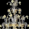 Lampadario giallo in stile Rezzonico