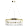 Lampadario grande con anello d'oro morbido