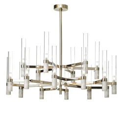 Lampadario grande in marmo di Carrara