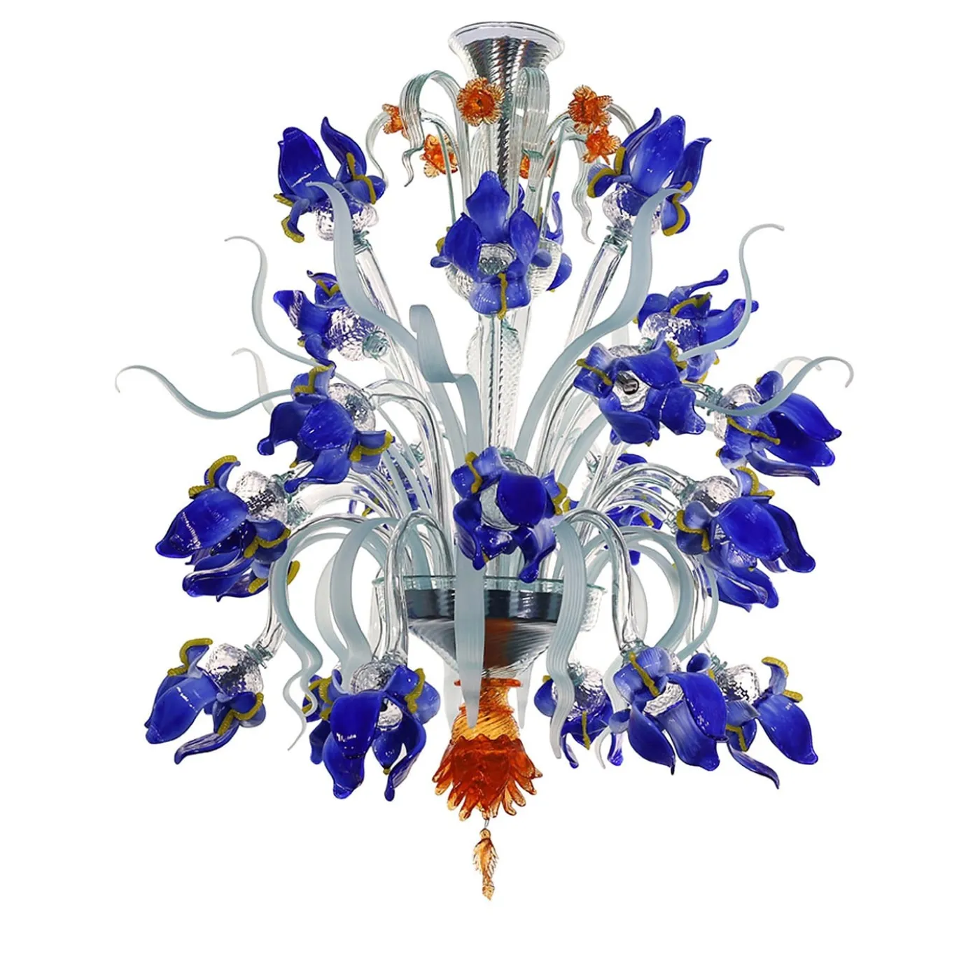 Lampadario grande Iris Blue