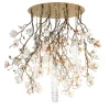Lampadario grande rotondo bianco Flower Power Magnolia