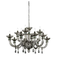 Lampadario grigio Dahlia 12 luci
