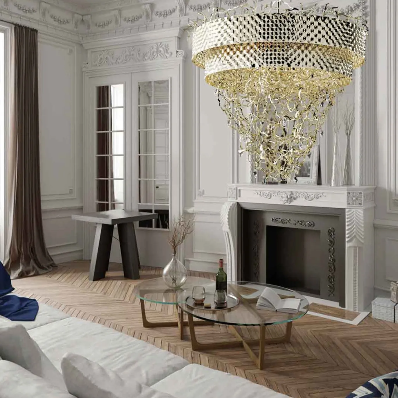 Lampadario Groovy Gold