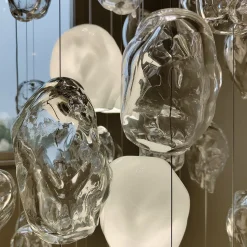 Lampadario Icerock in vetro