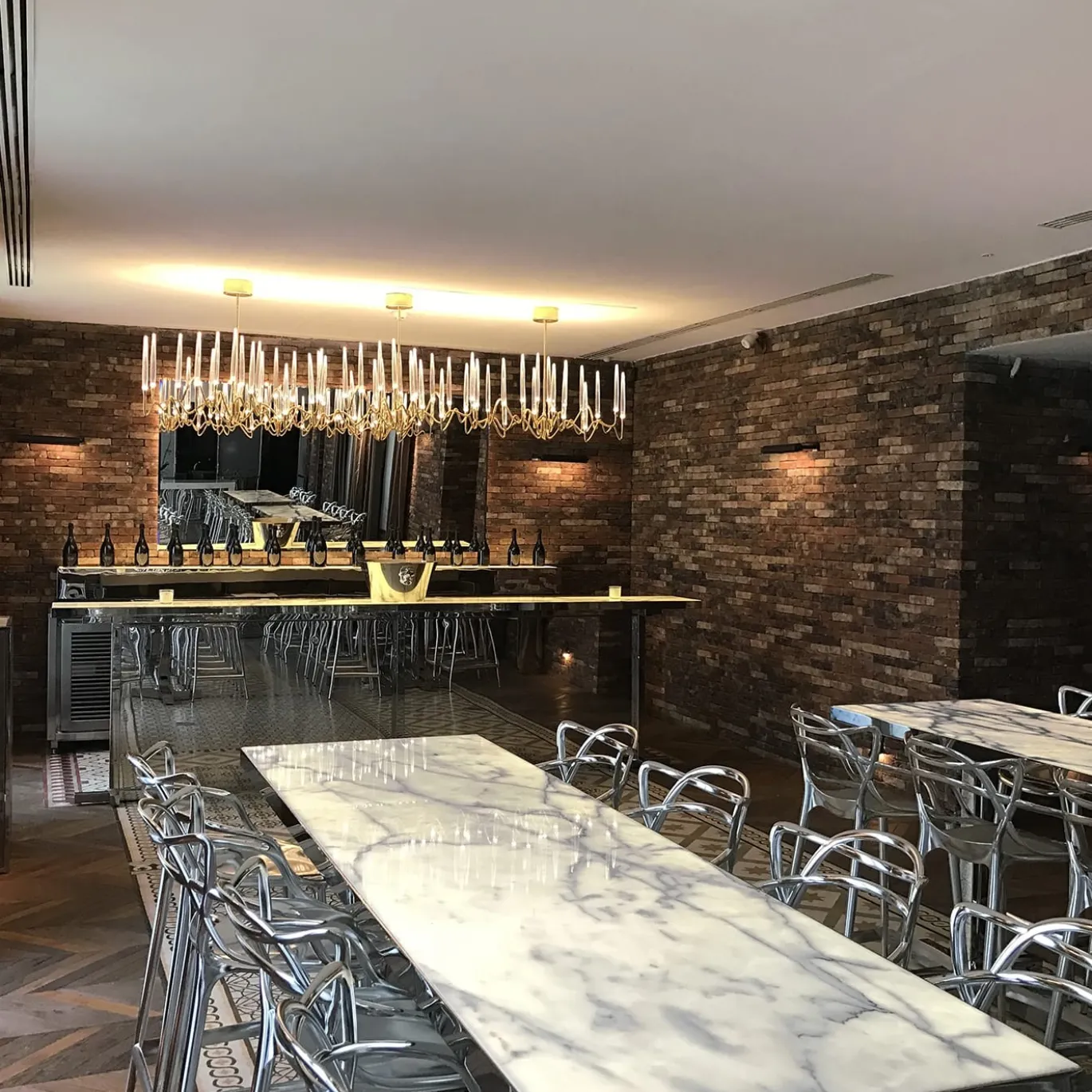 Lampadario Il Pezzo 3 Infinito Oro