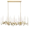 Lampadario IL PEZZO 3 Lungo a 30 LUCI ORO