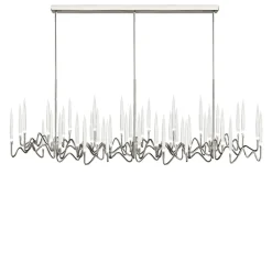 Lampadario Il Pezzo 3 Lungo a 42 Luci Nickel