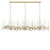 Lampadario Il Pezzo 3 Lungo a 42 Luci Oro