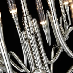 Lampadario Il Pezzo 3 Lungo a 30 Luci Nickel