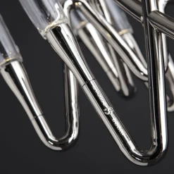 Lampadario Il Pezzo 3 Lungo a 30 Luci Nickel