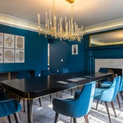 Lampadario Il Pezzo 3 Lungo a 30 luci ottone satinato