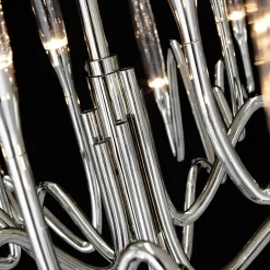 Lampadario Il Pezzo 3 Lungo a 18 luci nickel