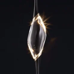 Lampadario Il Pezzo 12 lungo nero-oro