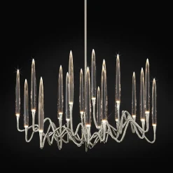 Lampadario Il Pezzo 3 Tondo a 21 luci nickel