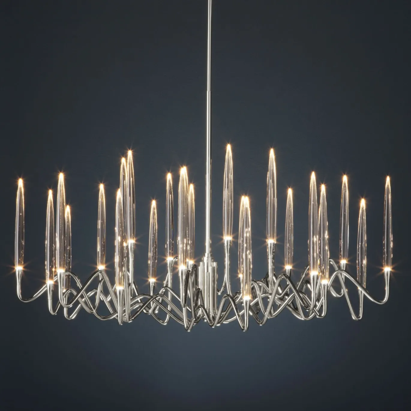 Lampadario Il Pezzo 3 Tondo Nickel
