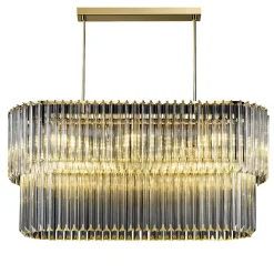 Lampadario imperiale ovale a triedro