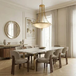 Lampadario in bambù