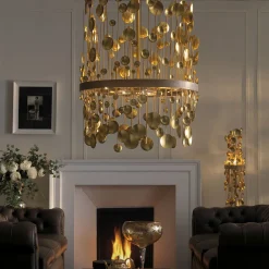 7246 Lampadario in ottone