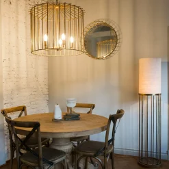 Lampadario in ottone per interni Cage