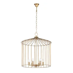Lampadario in ottone per interni Cage