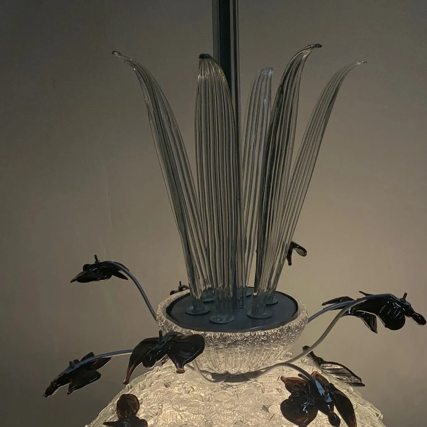Lampadario in vetro di Murano Fiori