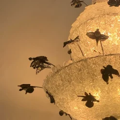 Lampadario in vetro di Murano Fiori