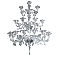 Lampadario in vetro grande Tosca
