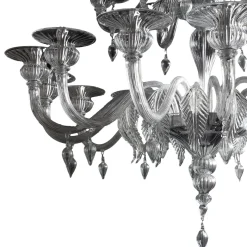 Lampadario in vetro grande Tosca