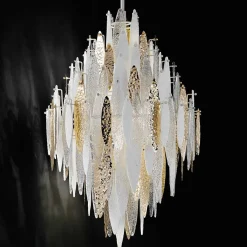 Lampadario in vetro Ice Rain