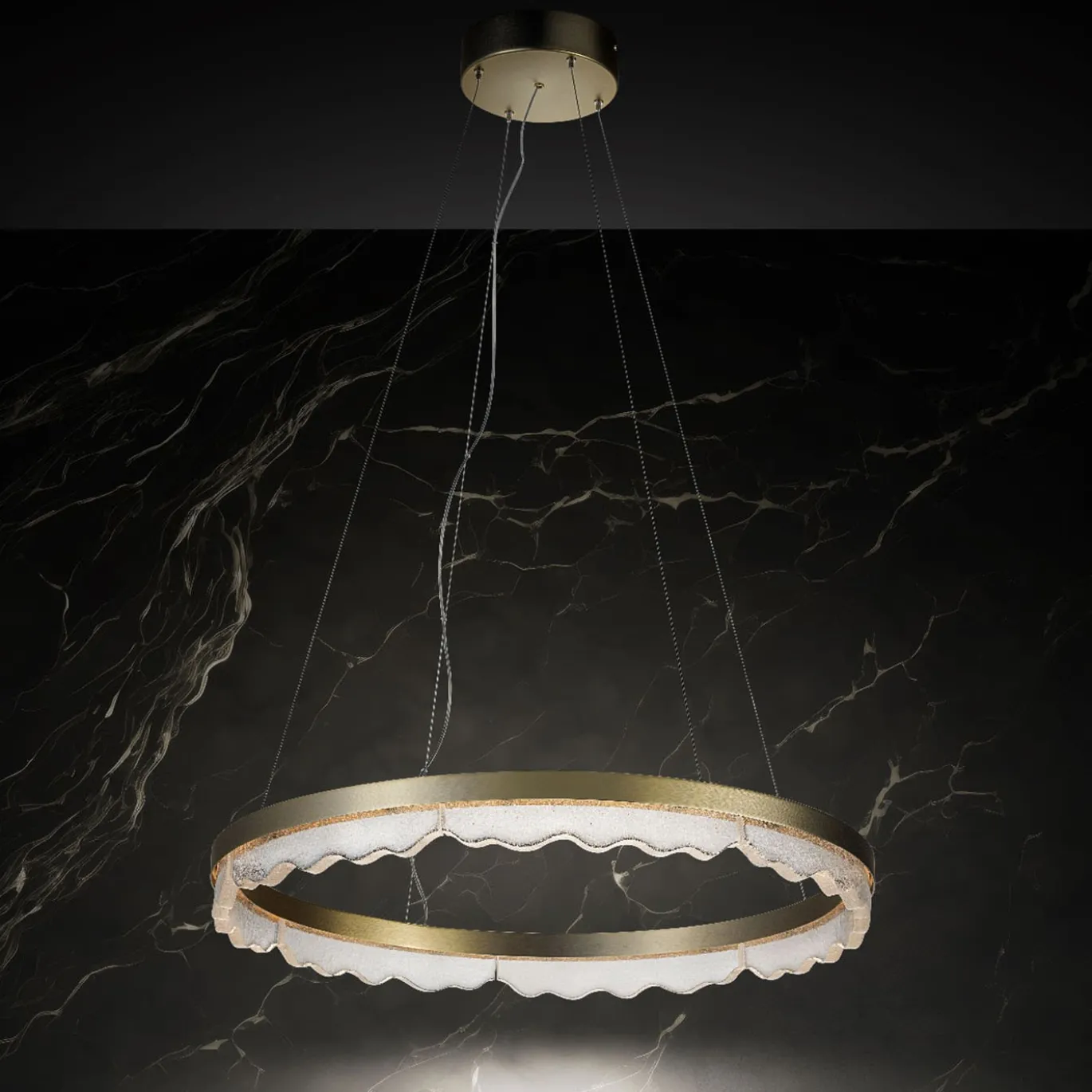 Lampadario in vetro Marea