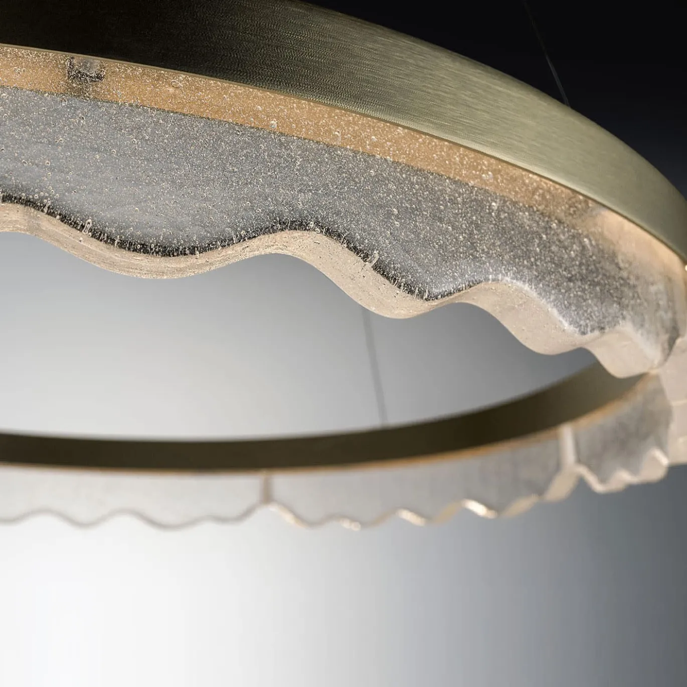 Lampadario in vetro Marea