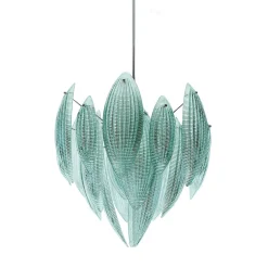 Lampadario in vetro Paradise Aquamarine