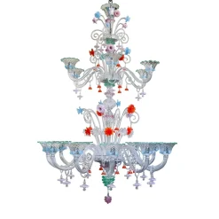 Lampadario in vetro Pavarotti