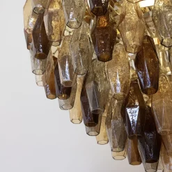 Lampadario in vetro Poliedri Sferico
