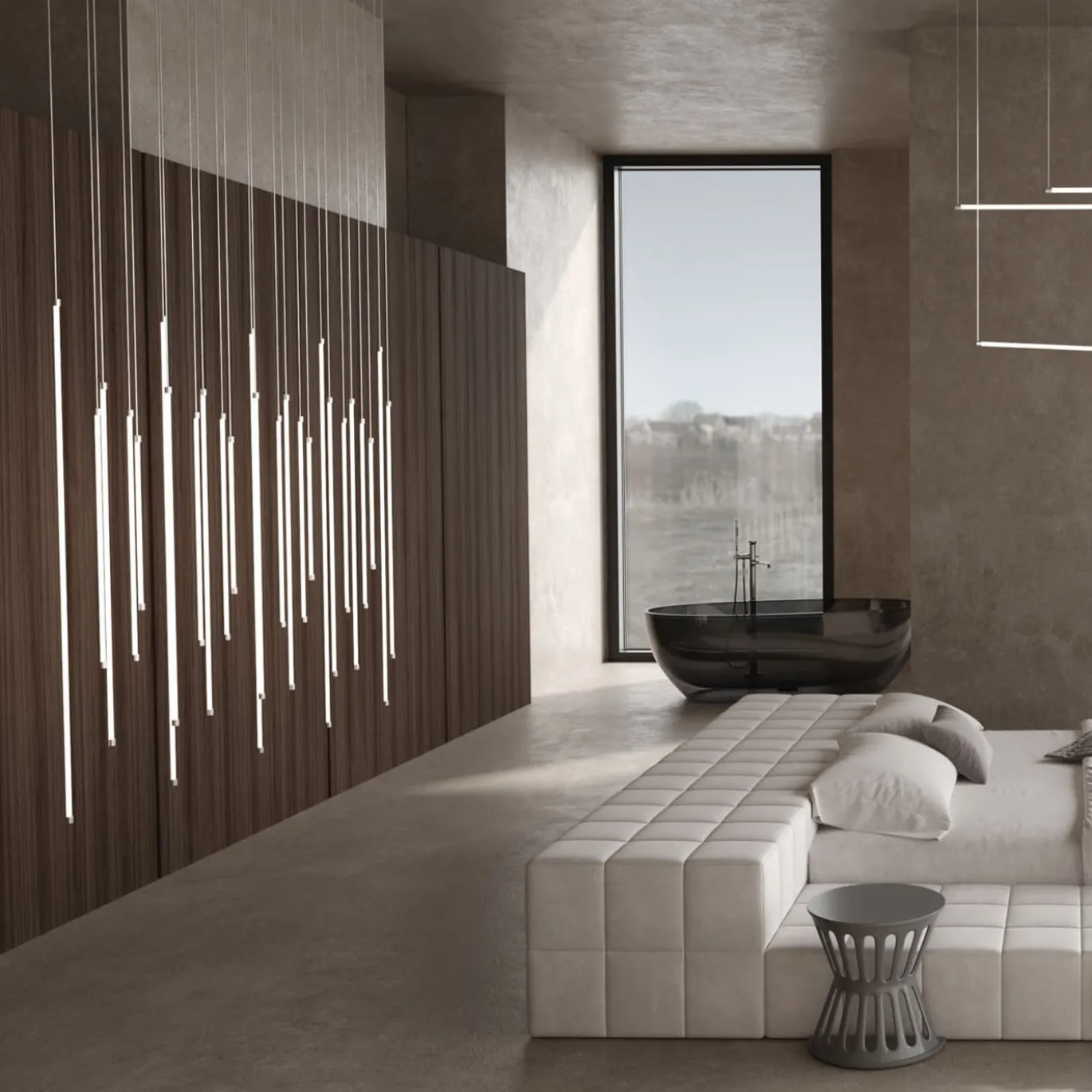 Lampadario in Vetro The Line 4