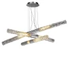 Lampadario In Vetro Trasparente Soffiato