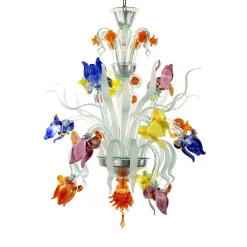 Lampadario Iris multicolore