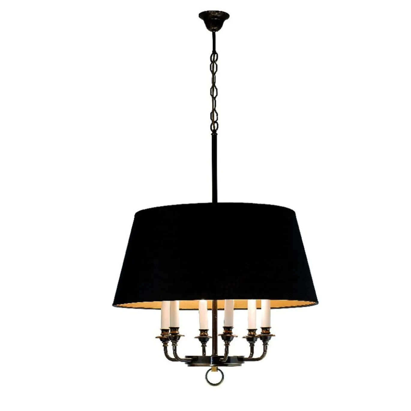 Lampadario Juliette 817 a 6 luci in bronzo spazzolato di Michele Bönan