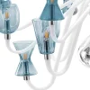 Lampadario K1 a 16 luci blu di Karim Radshid