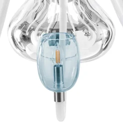 Lampadario K1 a 16 luci blu di Karim Radshid