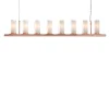 Lampadario lineare Roxanne in rame