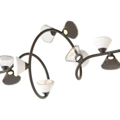 Lampadario Linfa Finitura titanio