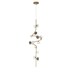Lampadario Linfa Grande Finitura Oro