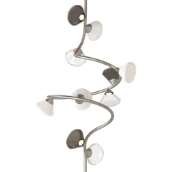 Lampadario Linfa Medio Finitura nichel opaco