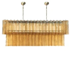 Lampadario Melba Horizon in vetro marrone