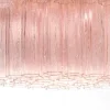 Lampadario Melba Rosa rotondo in vetro rosa