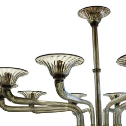 Lampadario Moderno in Vetro Fumé